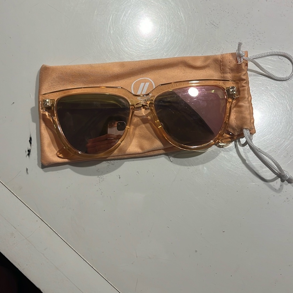 Rose gold blenders sunglasses